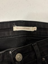 Levi's 721 Women's High-Rise Skinny Jeans, Size 28 - Black Wash