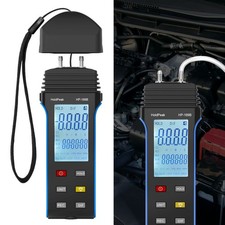 Digital Manometer Differential Dual Port Air Pressure Gauge HVAC Gas Test Meter