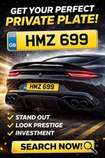 Humza, Hamza HMZ 699 Private Number Plate Cherished Registration On Retention