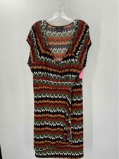 Karen Kane Black Size 2XL Printed Shift Knee Length Short Sleeve Dress