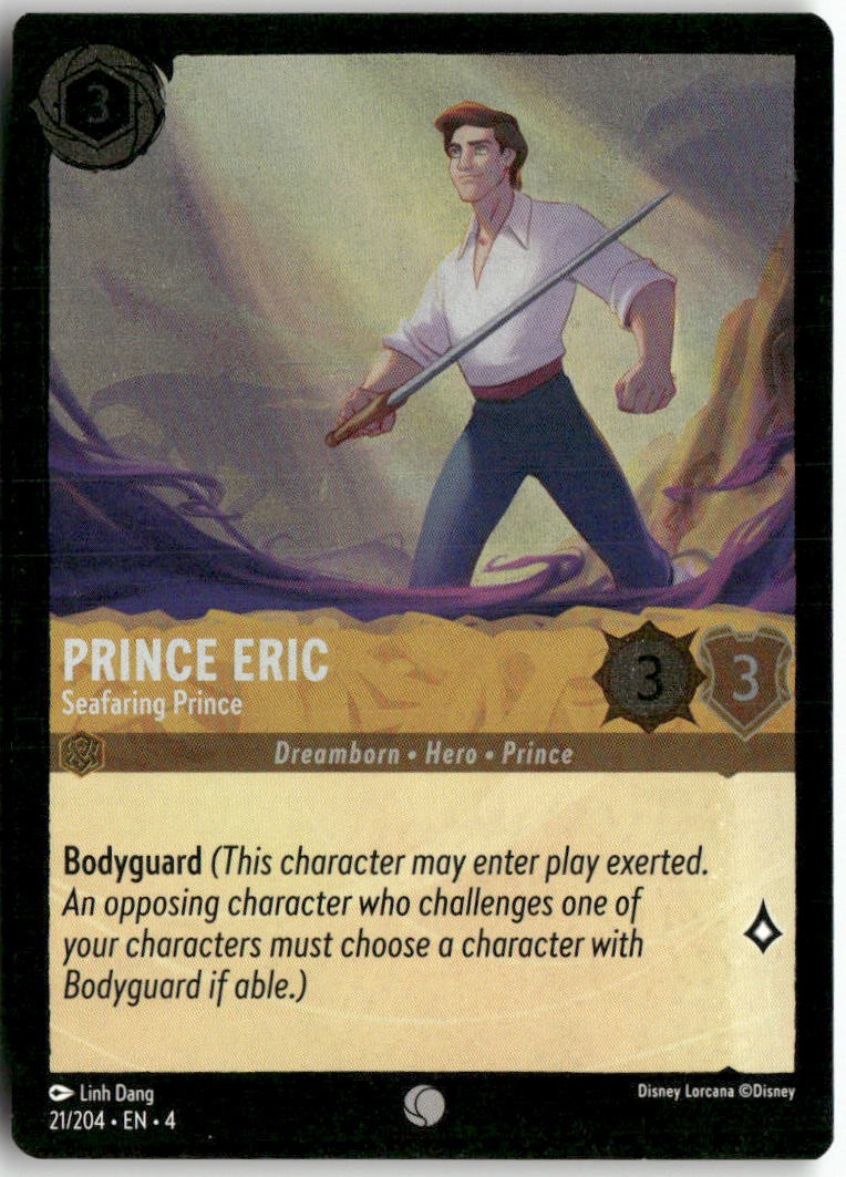Prince Eric - Seafaring Prince 21/204 Ursula's Return ✨Cold Foil✨ NM/M Lorcana