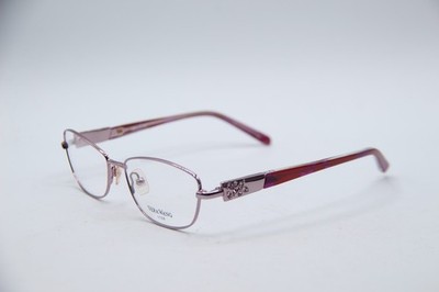 NEW VERA WANG LUXE DIAPHANOUS LI GOLD PURPLE AUTHENTIC FRAMES EYEGLASSES 51-15