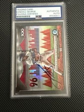 Kendall George autograph signed 2024 Bowman Chrome Top 100 baseball card PSA