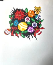 Original Mixed Media Art Signed by Artist James Peele, 11x7.5", Beautiful Cond.