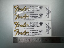 Adesivo 2 pezzi Fender Stratocaster Custom Shop chitarra elettrica basso testa vinly