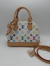 Louis Vuitton Alma Satchel PM Multicolor Canvas