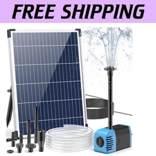 Efficient Solar Fountain Pump - 12W, 160 GPH with Dry-Run Protection Features