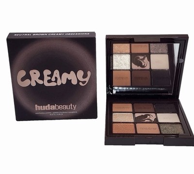 Huda Beauty Creamy Obsession Eyeshadow Palette   Neutral Brown: NIB & SHIPS FREE