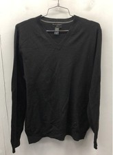 Banana Republic Men's Black 100 Merino Wool V-Neck Sweater Size M