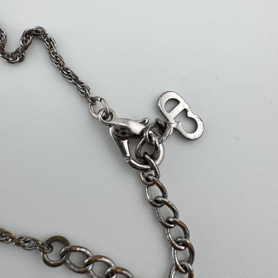 アクセサリー Christian Dior Logo silver necklace s-l400.jpg