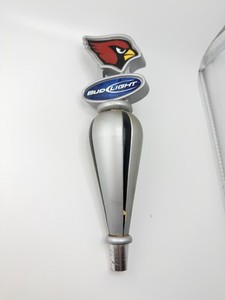 Bud Light Arizona Cardinals NFL Beer Tap Handle - Silver & Black 11.5"