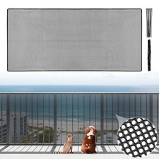 Pet Safety Net for Balcony Stairs, 6.5ft x 3ft, Adjustable, Durable, Reusable