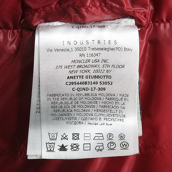 Moncler Kids Anette Red Padded Jacket Age 14Y Girls thumbnail 4