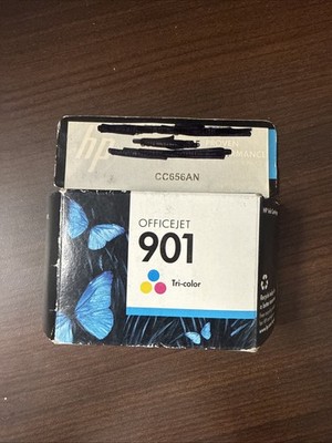 HP 901 Tri Color Ink CMY Cartridge OEM CC656AN Expired Jul 2023 Original Genuine