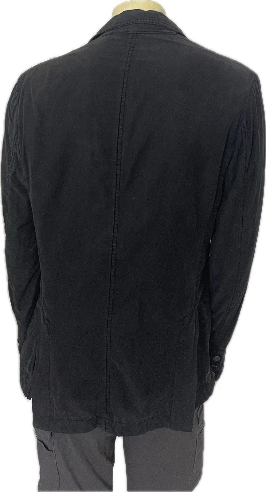 Vintage Class Roberto Cavalli Men’s Jacket IT 54 Cotton Silk Black $960 image 4