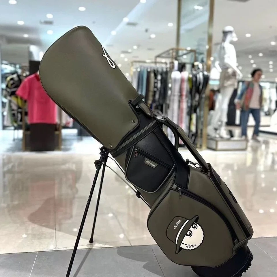 【1day shipping】 MALBON GOLF Caddy Bag Stand Type Khaki Green Synthetic Leather - image 2 of 4