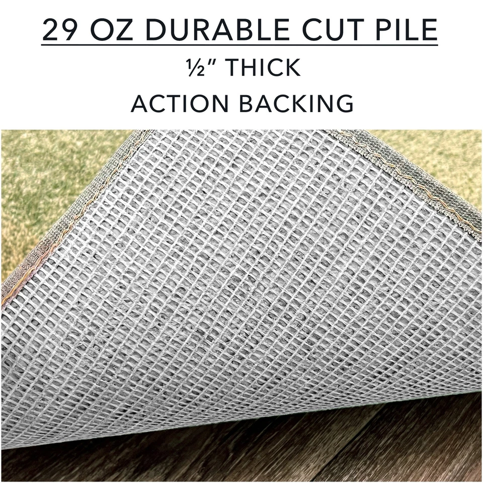 Koeckritz 经典现代绿色地毯 | 定制尺寸适合任何房间 — 第 3/4 张图片