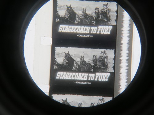 16mm STAGECOACH TO FURY (1956) ADAPTIERTES ZIELFERNROHR s/w Western Spielfilm. - Bild 5 von 17