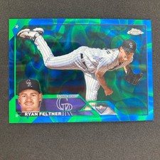 Ryan Feltner 2023 Topps Chrome Update Aqua Blue Lava Lamp Refractor #66 023/125