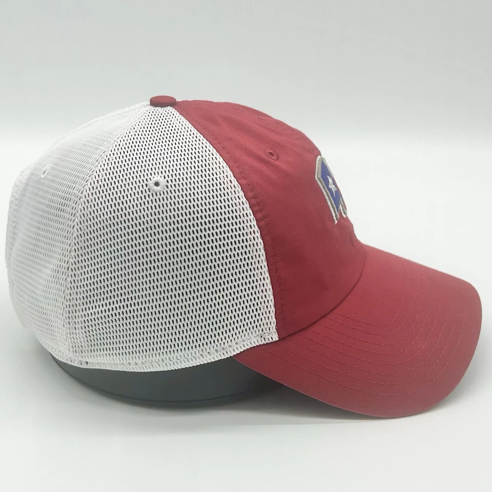 Nike Hat Cap Heritage86 Dri-Fit Texas Rangers Flag Red White One Size Trucker - Image 4 of 4