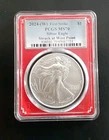 2024(W) $1  Silver Eagle PCGS MS70 First Strike Red Holder West Point 7103