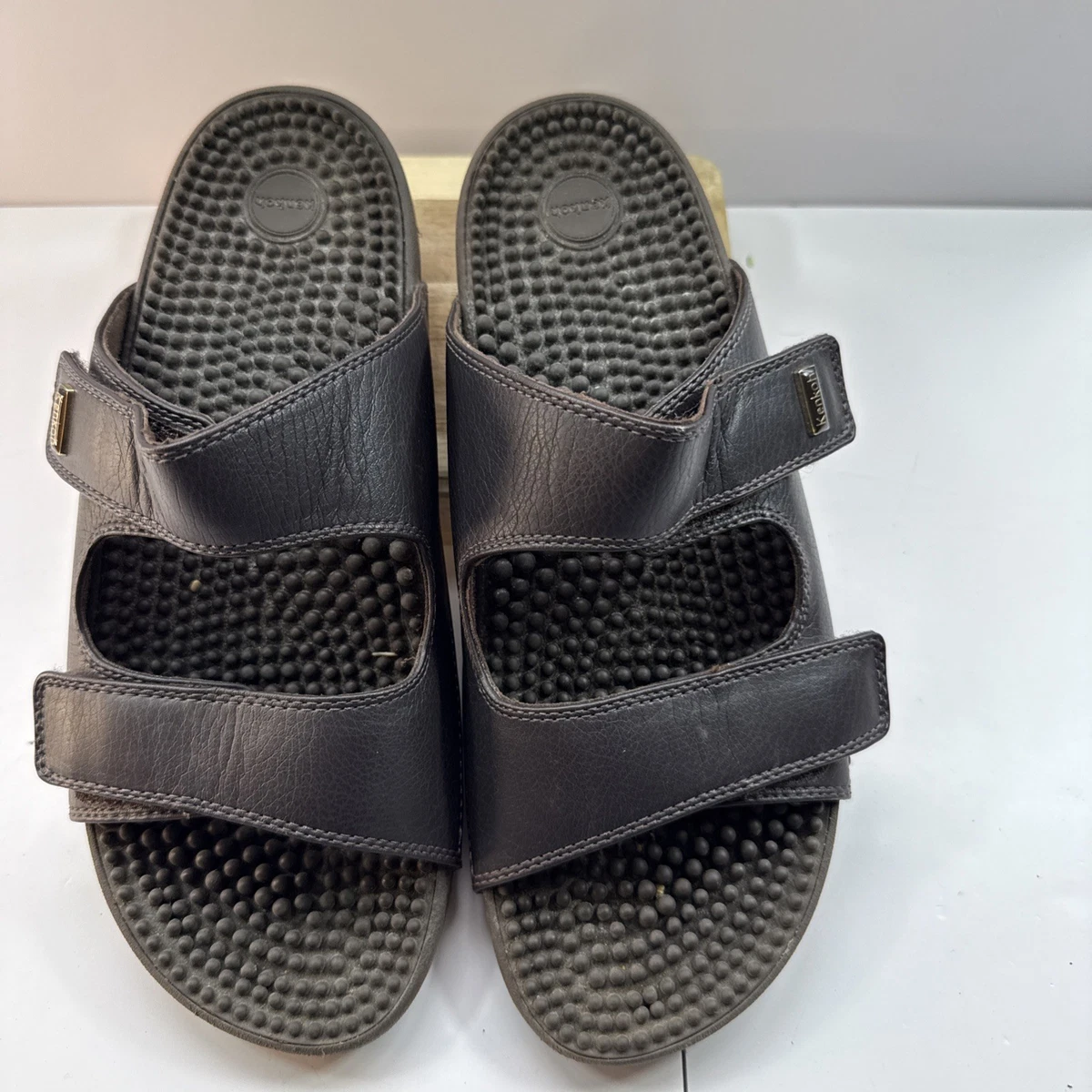 Oliver Cabell Slides Mens 9 Blue Black Sandals Vegan Quilted Puffer Strap Italy Slide Faux Leather Solid Sandals for Men for sale | eBay main image 4