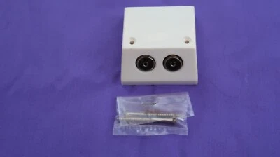 ALTAI 10 x enchufes de doble coaxial TV/FM blancos