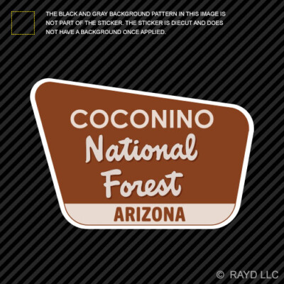 Coconino National Forest Sticker Die Cut Vinyl arizona az camping hiking explore