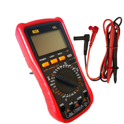 Multimeter Tester Digital Professional Volt Ampere Powercap Aderendhülsen YI-58L