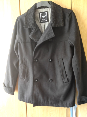 Brave Soul Men Black Jacket Pre-owned USED ONLY FEW TIMES ONLY - Picture 2 of 12