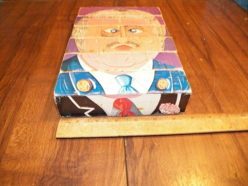 Vintage PLAYSKOL TV's Captain Kangaro veränderbares 12-teiliges Holzpuzzle - Bild 2 von 4