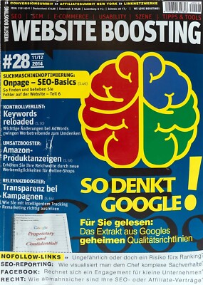 Website Boosting Nr. 28 - Expertenwissen SEO SEM Websites - beschädigt