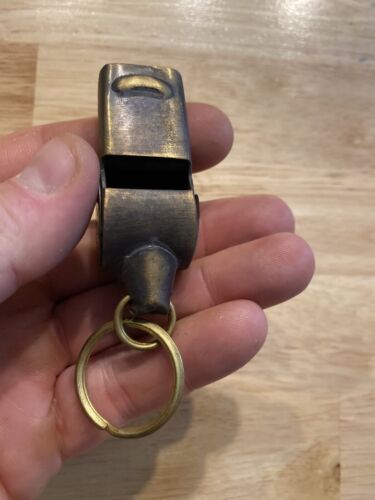 LAPD Insane Asylum Jailer Whistle Jailer Collector USA BRASS Los Angeles LA GIFT - Picture 4 of 12