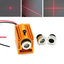 3in1 650nm 30mW Red Focusable Dot Line Cross Laser Diode Module w/ 12mm Heatsink
