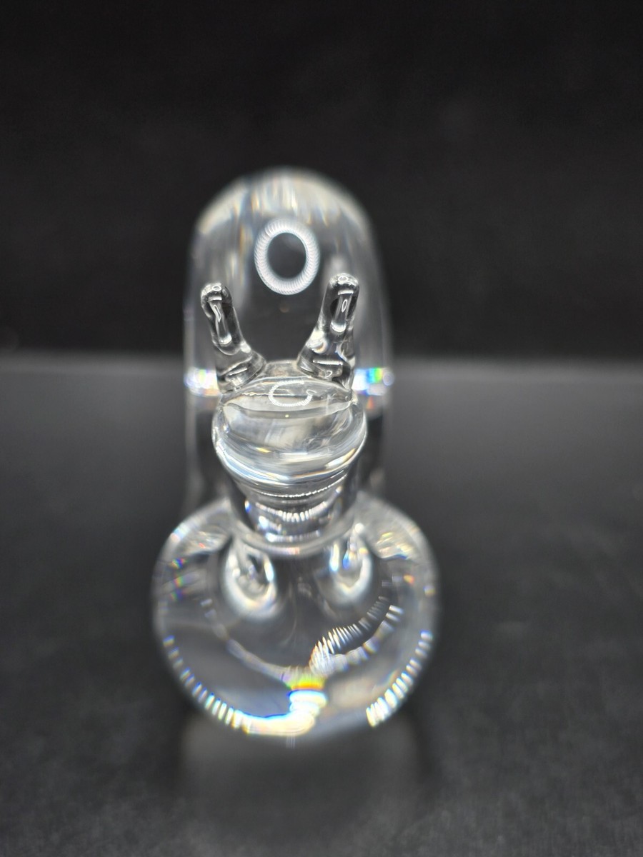 Steuben Glass Works Snail hand cooler paperweight figure | eBay