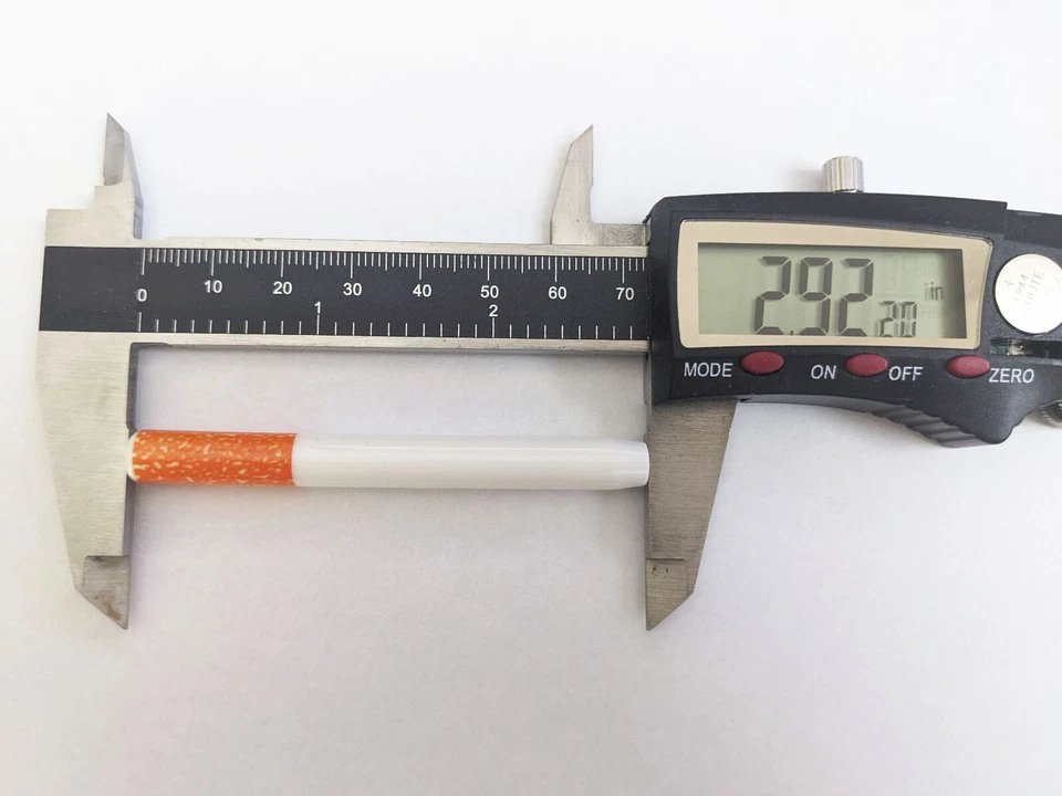 10x Ceramic One Hitter Dugout Pipe Cigarette Bat Large 74mm / 2.92" Free Shippin - Image 2 of 3