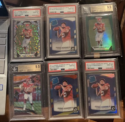 Patrick Mahomes RC Lot - Panini Prizm/Select Field Tri/Optic RC s NFL Chiefs