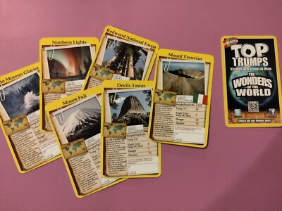 2017 USA Top Trumps WONDERS OF THE WORLD  (you pick) single cards Free Ship