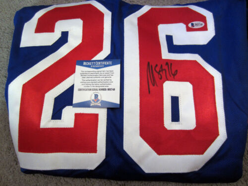 MARTIN ST. LOUIS New York Rangers NYR Signed Autographed JERSEY w/ BAS COA XL - Picture 2 of 4