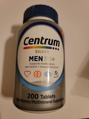 Centrum Silver Men's 50+ Multivitamin with Vitamin D3 B-Vitamins Zinc for Mem...