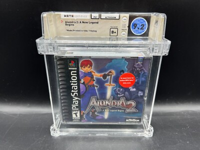 Alundra 2: A New Legend Begins Sony PS1 WATA 9.2 B+ FACTORY SEALED VGA