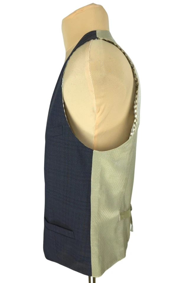 Ted Baker Roibosw Mens Gray Wool Vest Waistcoat Size 40R (L) - Image 3 of 4