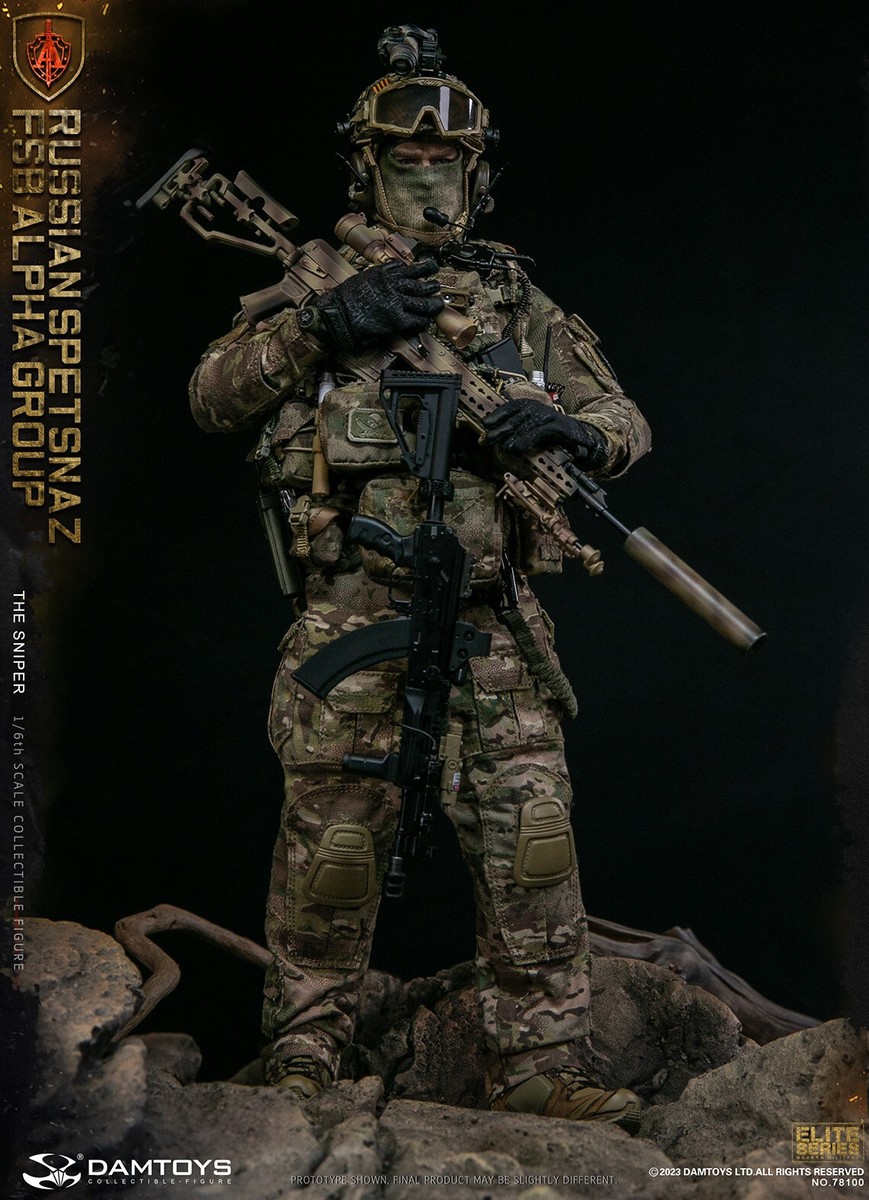DAMTOYS 78100 1/6 Russian Spetsnaz FSB Alpha Group Sniper 12