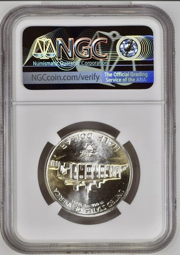 1982-D George Washington Commemorative Half Dollar 90% Silver NGC MS67 Denver - Picture 2 of 2