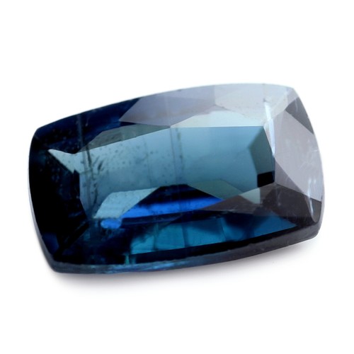 Certified 0.69ct Natural Unheated Blue Sapphire VS Clarity Madagascar Cushion - 第 1/4 張圖片