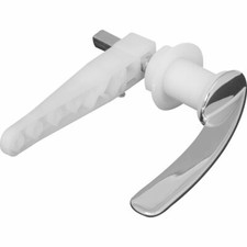 1 x toilet handle chrome cistern lever including link arm