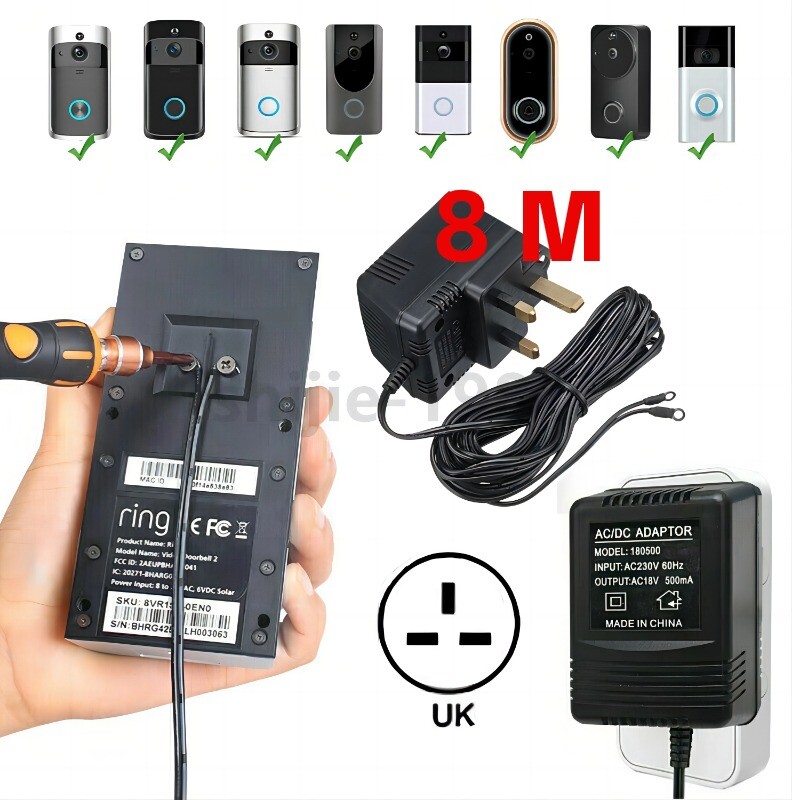 Power Adapter Ring Video Doorbell Compatibility Doorbell Camera