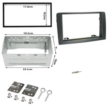 Mascherina  autoradio 2 DIN con plancia per Fiat Idea