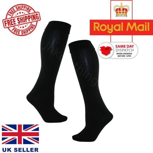 Womens Ladies Thermal Socks Insulated Winter Knee High School Socks 200D 4.9 Tog - Picture 2 of 3