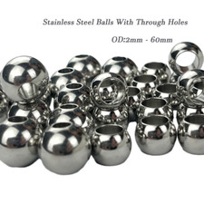 Stainless Steel Balls With Through Holes Solid Steel Ball Outer Dia:2mm - 60mm